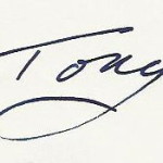 Tony signature