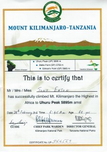 Kilimanjaro February 2016